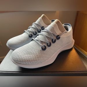 Allbirds Tree Dashers, White/Blue, Womens size: 10